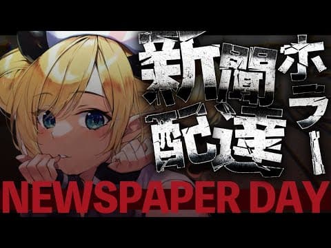 【Newspaper Day】何かがおかしい新聞配達のアルバイト悪魔がプレイしてみる…。【ホロライブ/癒月ちょこ】
