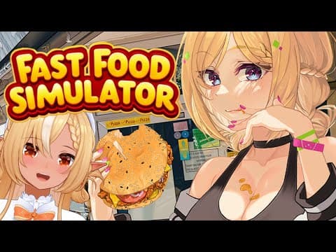 【Fast Food Simulator】バーガー屋店長が従業員に振り回される店2 #あっぷれあ 【アキロゼ/ホロライブ】