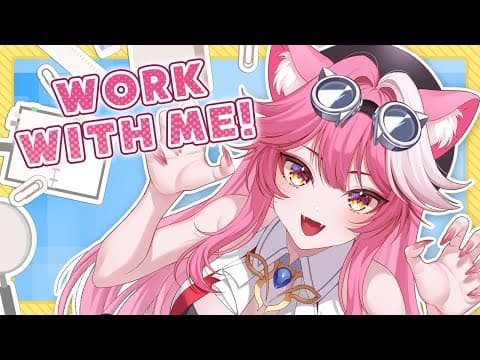 【WORK WITH ME】FOCUSED CAT!!! I will work hard!!!