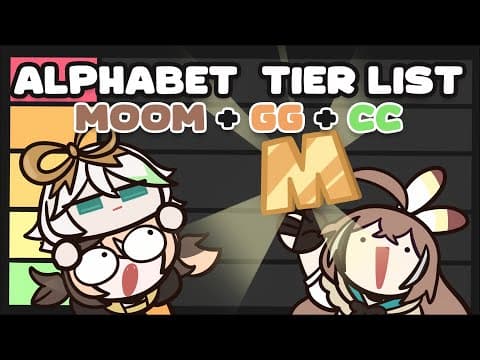 【ALPHABET TIER LIST】Ranking Letters with @holoen_gigimurin @holoen_ceciliaimmergreen