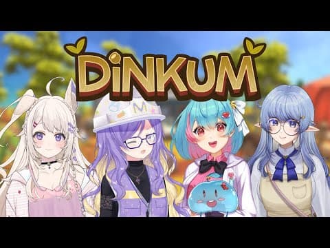 【DINKUM】Playing with girls! let's became a good tukang!【Moona | hololive ID】