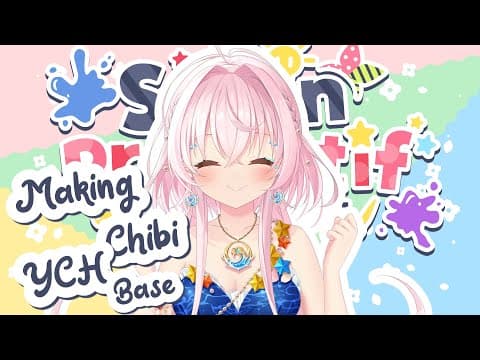 【Senin Produktif】Making YCH Chibi Base for  IOFORIA【 iofi / hololiveID 】