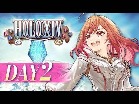 【FINAL FANTASY XIV】初心者なのに下限極タイタン討滅戦！？ホロメンと挑むよ✨　DAY2 【#HOLOXIV 一条莉々華視点 /hololive DEV_IS ReGLOSS】
